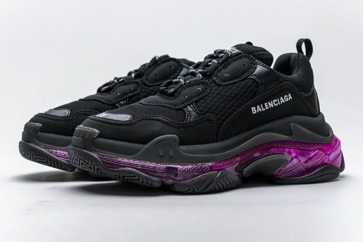 544351 w09o1 0829 Ba*len*cia*ga triple s black plum red