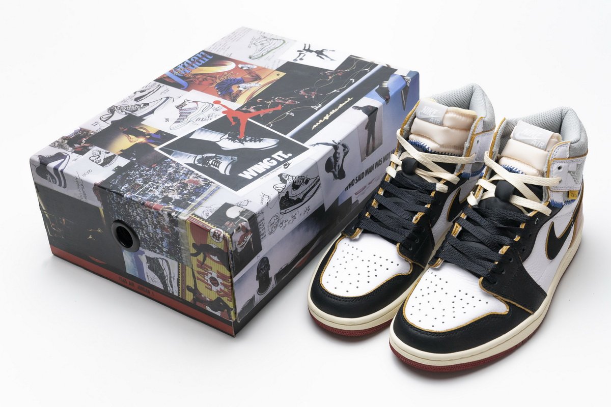BV1300-106 Air Jordan 1 Retro High Union Los Angeles Black Toe
