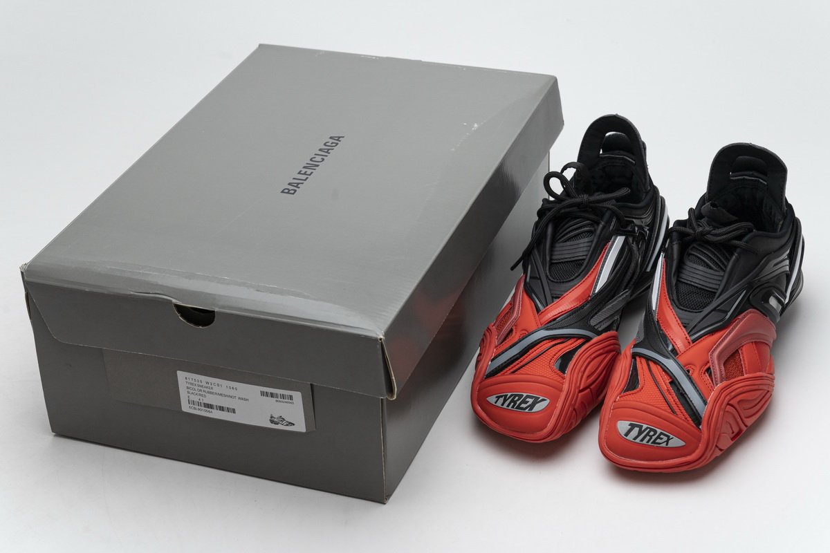Ba*len*cia*ga tyrex 5.0 sneaker black red