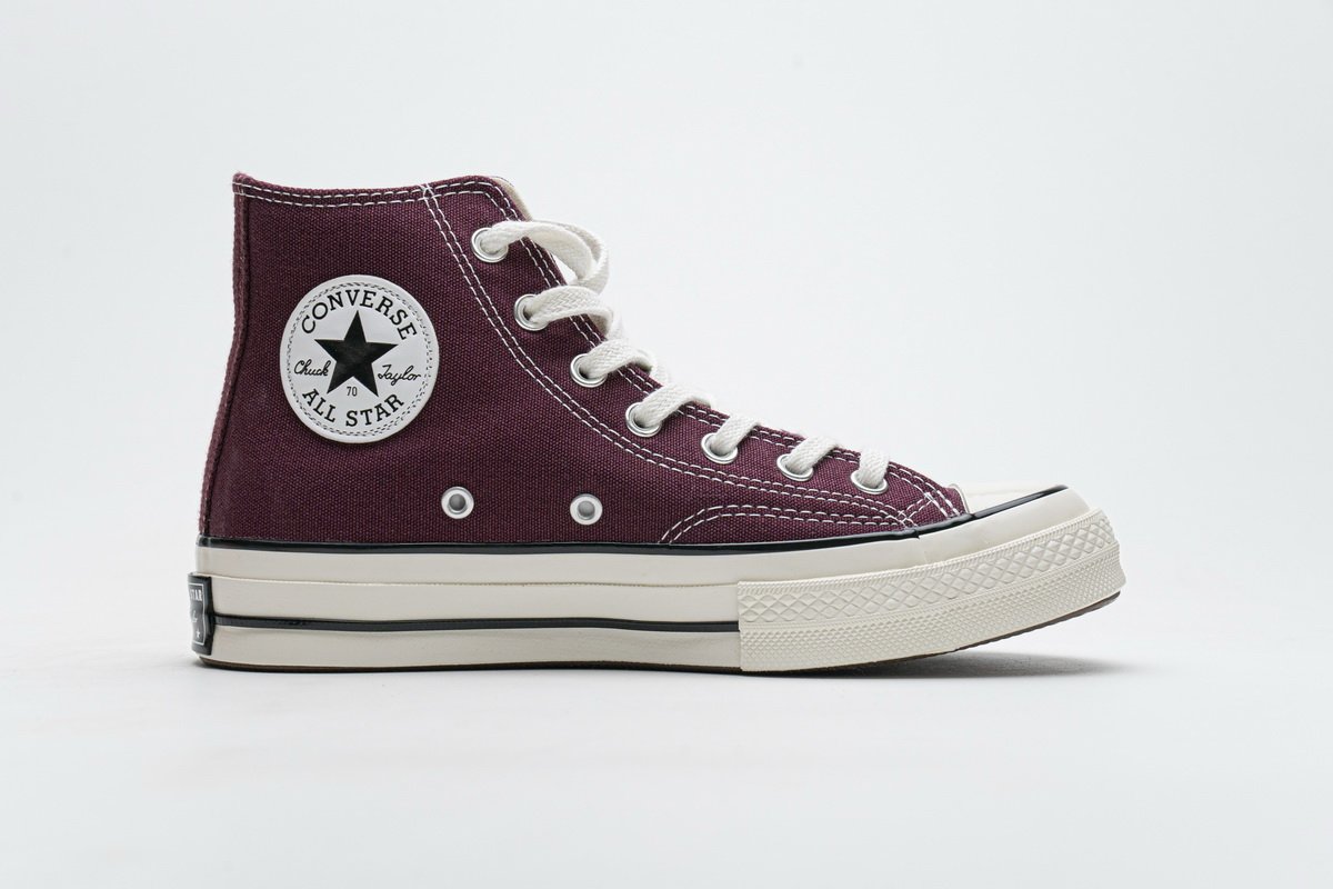 162051C Converse Chuck 70 HI Dark Burgundy Black Egret