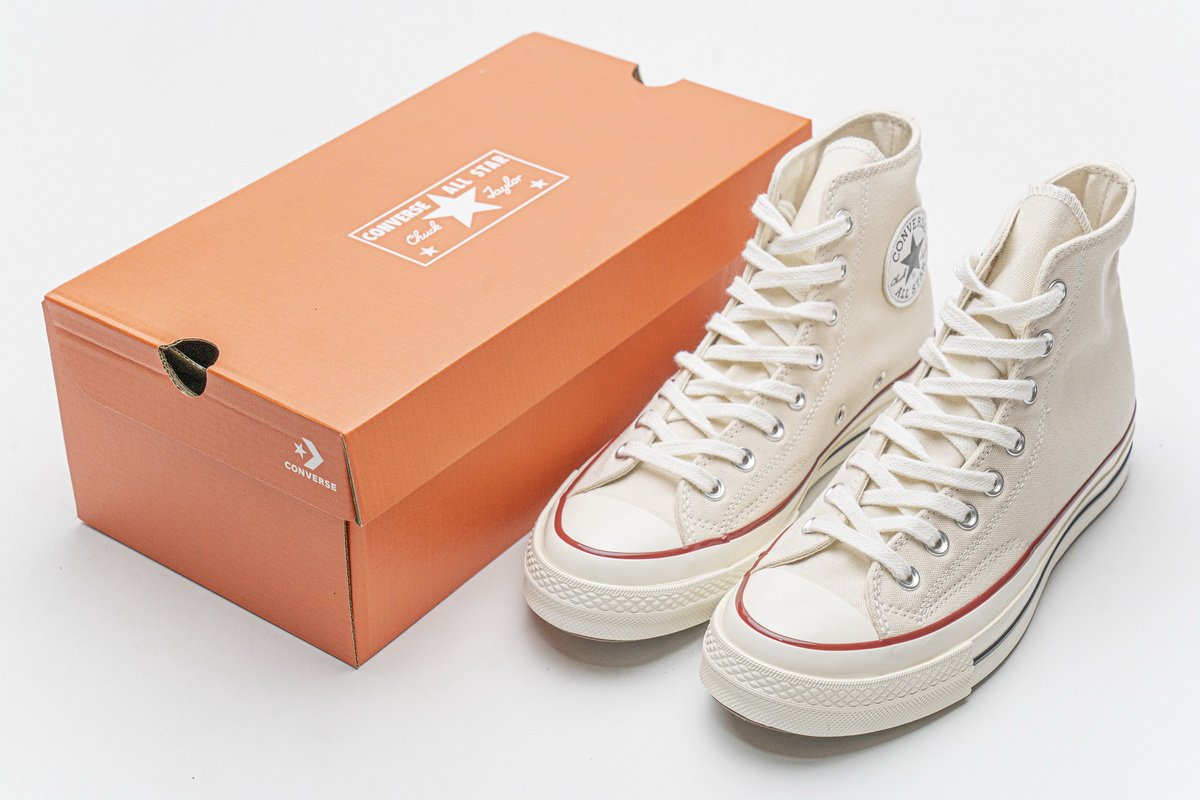 162053C Converse Chuck 70 HI Parchment Garnet Egret