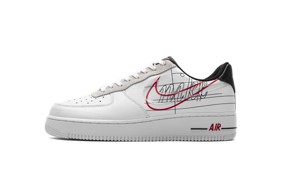 CK9257-100 Nike Air Force 1 ’07 LV8 White Black Pure Platinum
