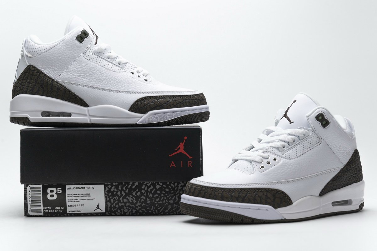 136064-122 Air Jordan 3 Retro ‘Mocha’