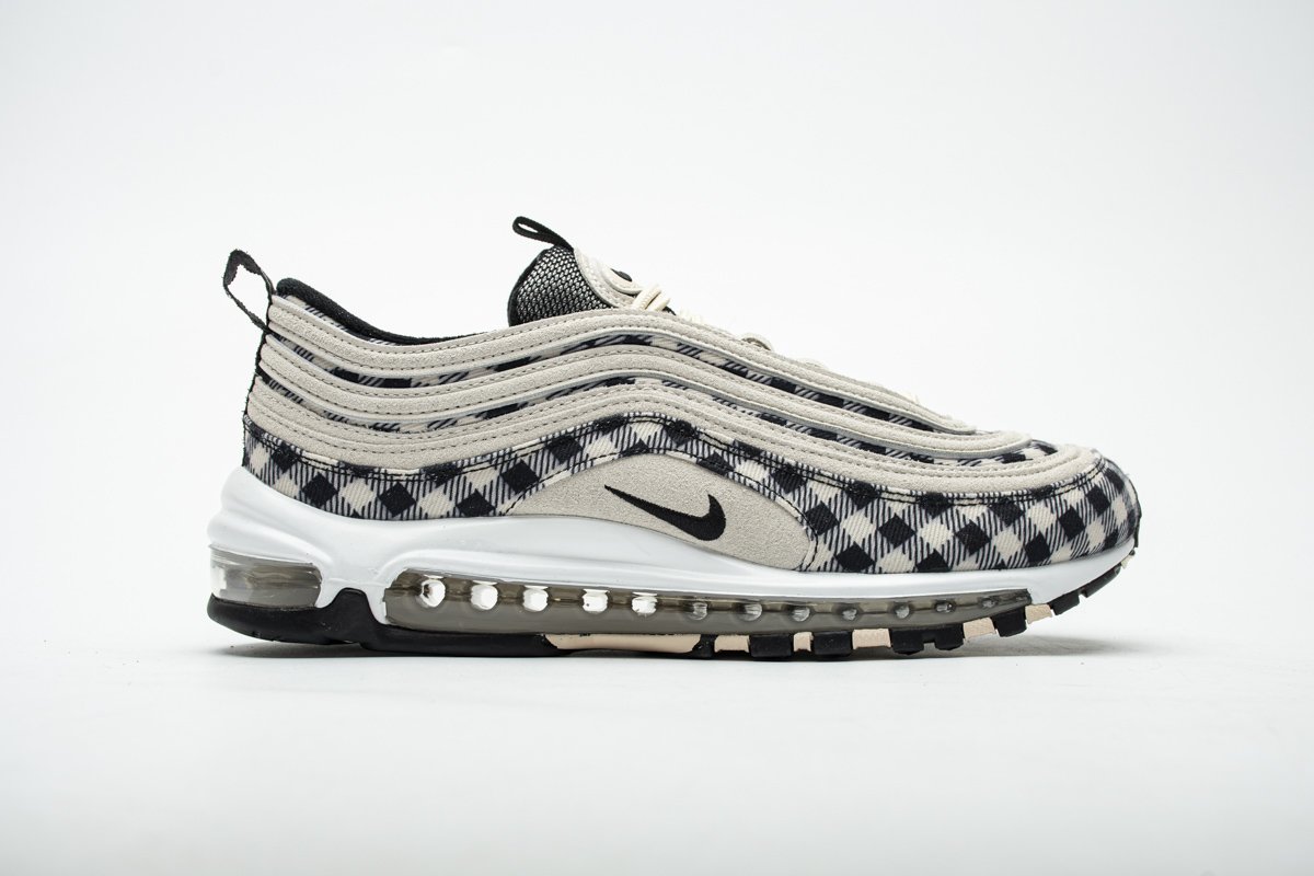 312834-201 Nike Air Max 97 Premium Plaid Light Cream