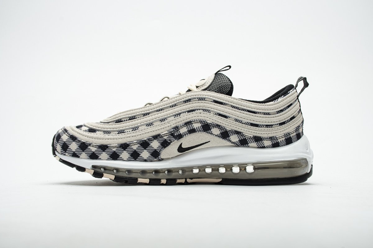 312834-201 Nike Air Max 97 Premium Plaid Light Cream