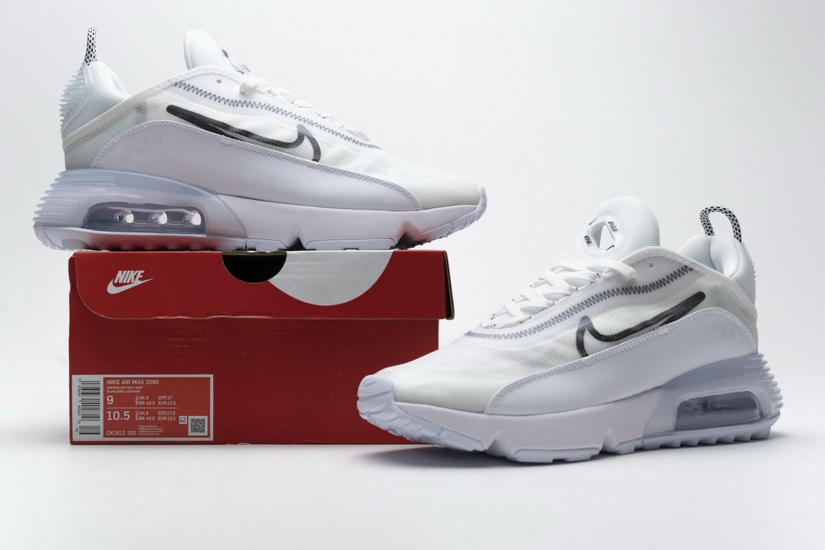 CK2612-100 Nike Air Max 2090 White Black