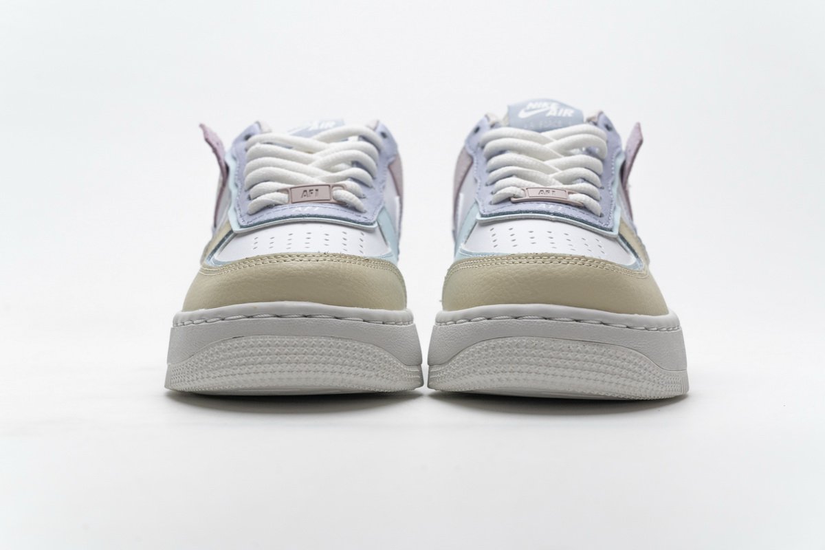 CI0919-106 Womens Air Force 1 Shadow White Ghost
