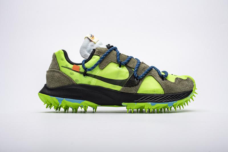 OFF WHITE X Nike Zoom Terra Kiger 5 White Electric Green CD8179-300