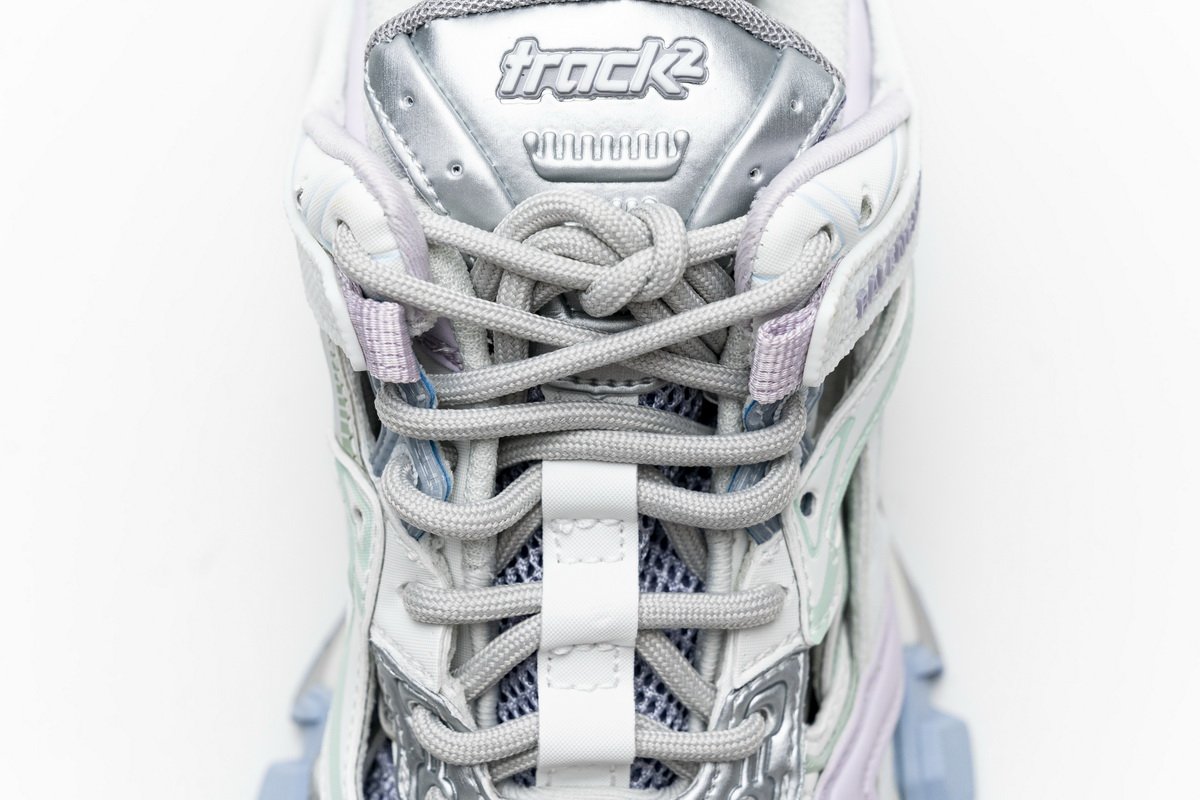 568615 W2GN3 9045 Blenciaga Track 2 Sneaker White Light Blue