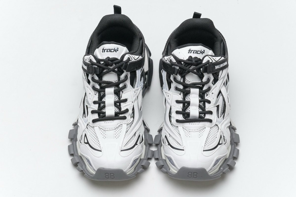 570391 W2GN3 1090 Blenciaga Track 2 Sneaker Black White