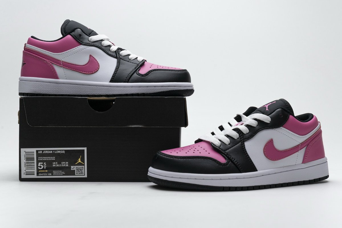 554723-106 Air Jordan 1 Low(GS) Pinksicle