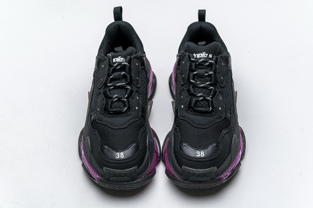 544351 w09o1 0829 Ba*len*cia*ga triple s black plum red