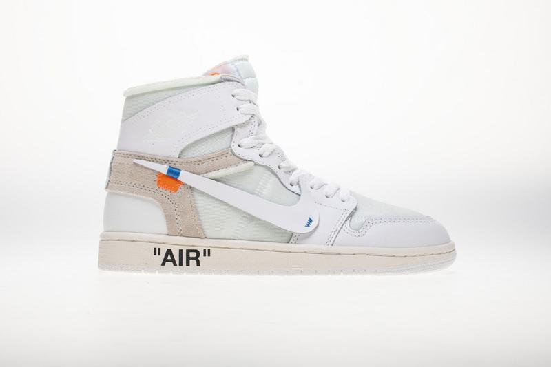 OFF WHITE X Air Jordan 1 AQ0818-100 White