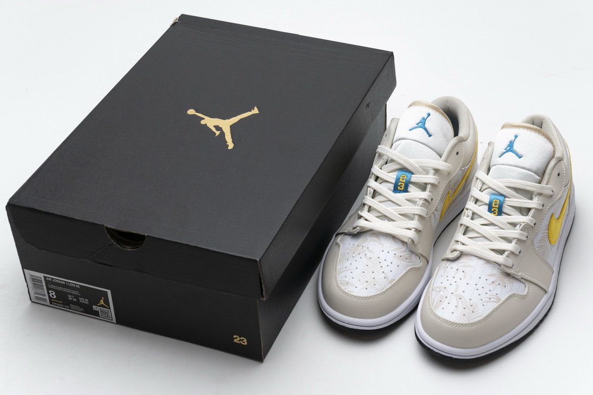 CK3022-107 Air Jordan 1 Low Palm Tree