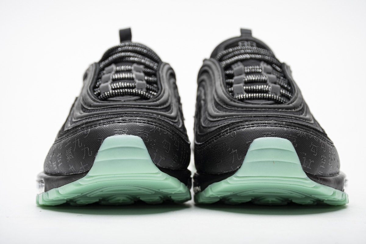 921826-017 Nike Air Max 97 Black Green Glow