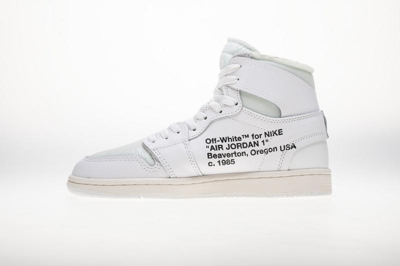 OFF WHITE X Air Jordan 1 AQ0818-100 White