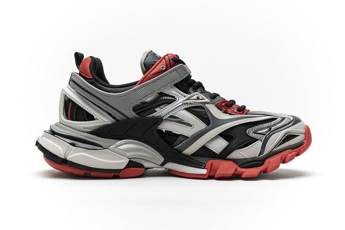 570391 W2GN3 1003 Blenciaga Track 2 Sneaker Grey Red