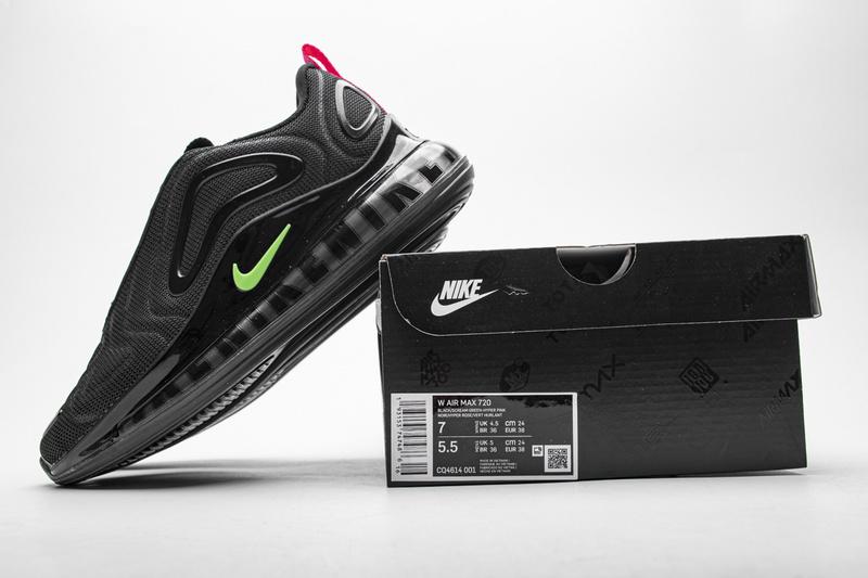 CQ4614-001 Air Max 720 Black Hyper Pink Scream Green