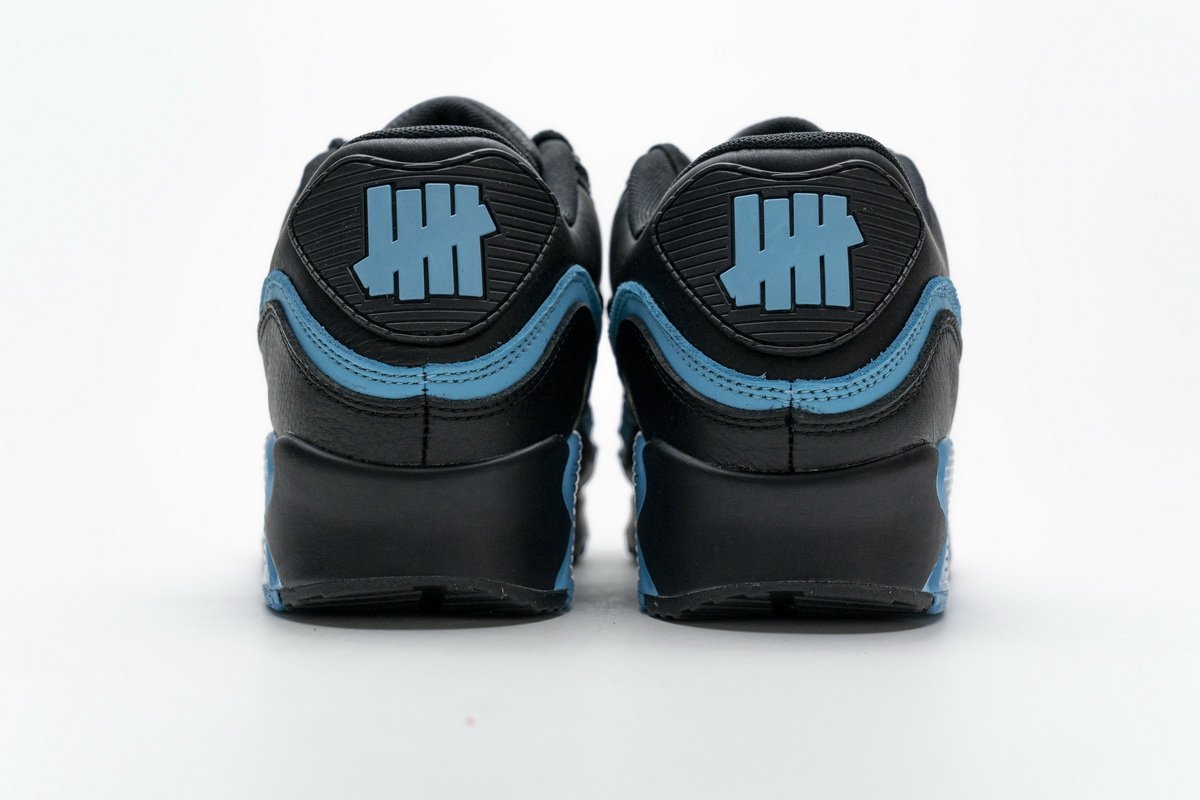 CJ7197-002 Undefeated x Nike Air Max 90 Black Blue Fury