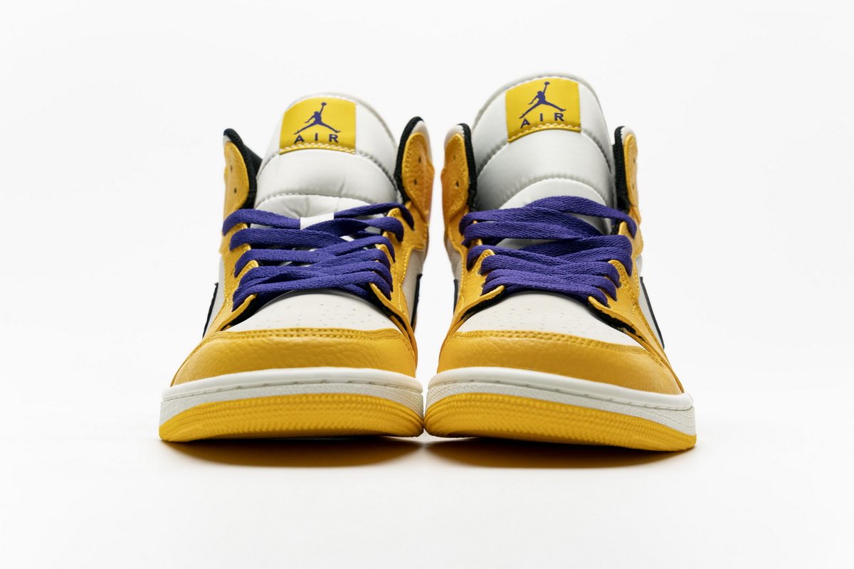 852542-700 Air Jordan 1 Mid Lakers