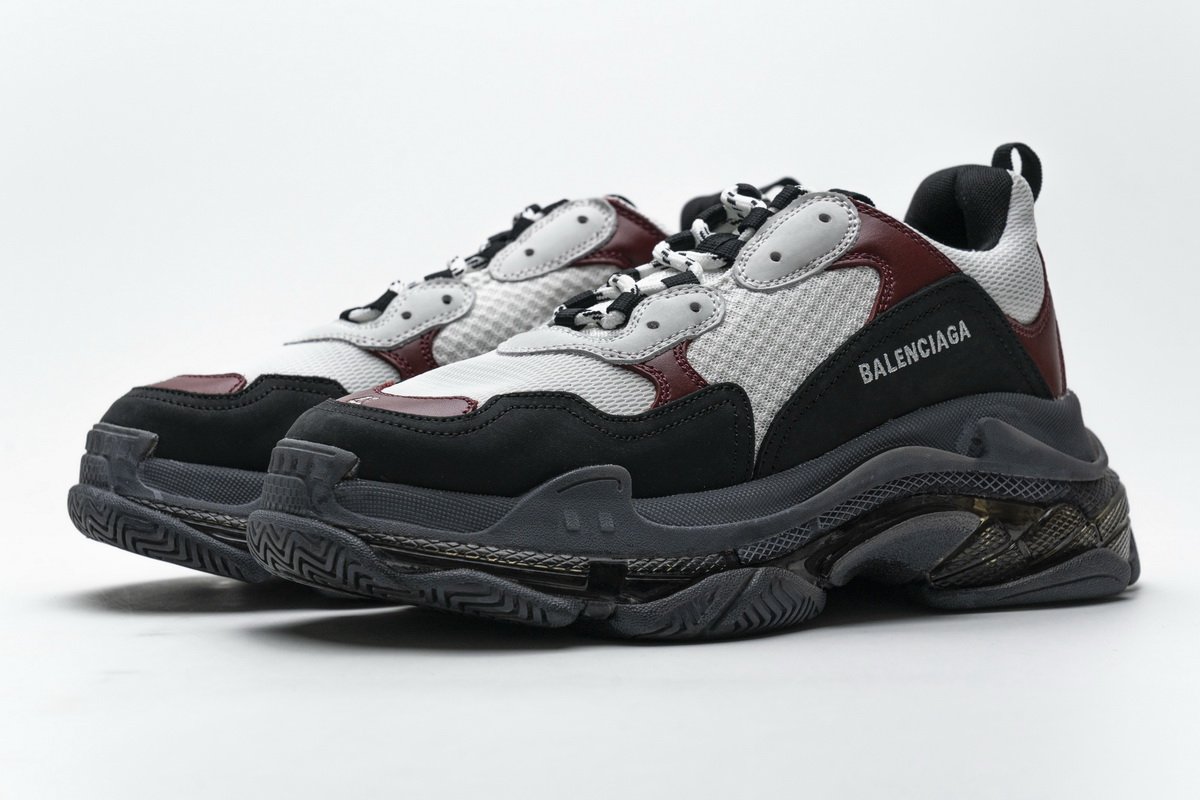 541624 w09o1 2268 Ba*len*cia*ga triple s black brown red