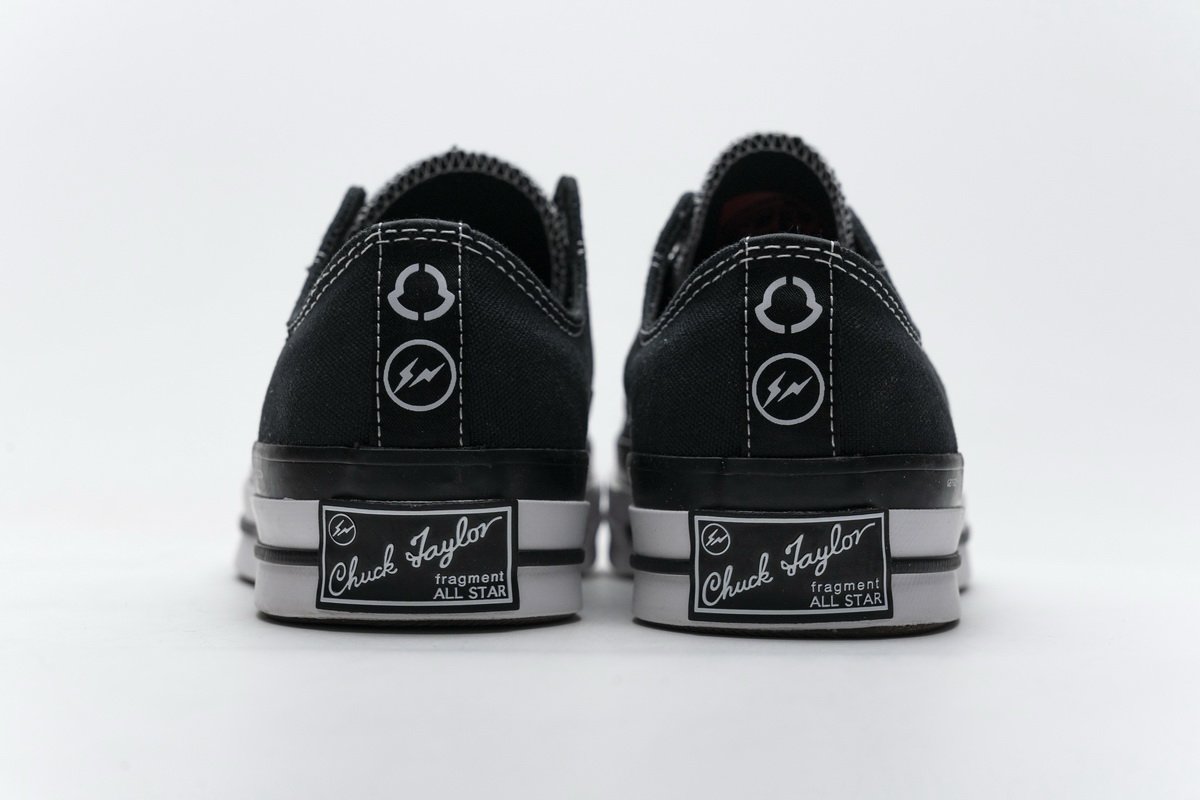 161209C Fragment x Moncler Converse CTAS LIFT OX Black White