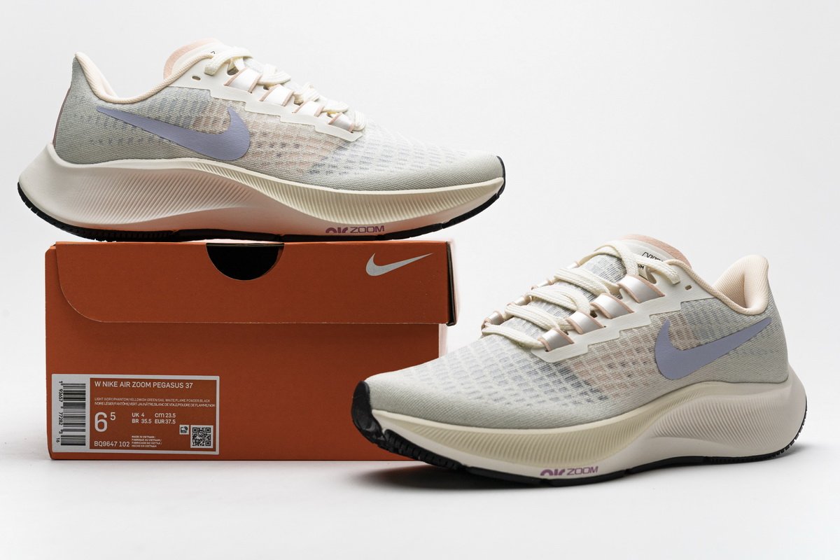 BQ9647-102 Nike Air Zoom Pegasus 37 Pale Ivory Pink