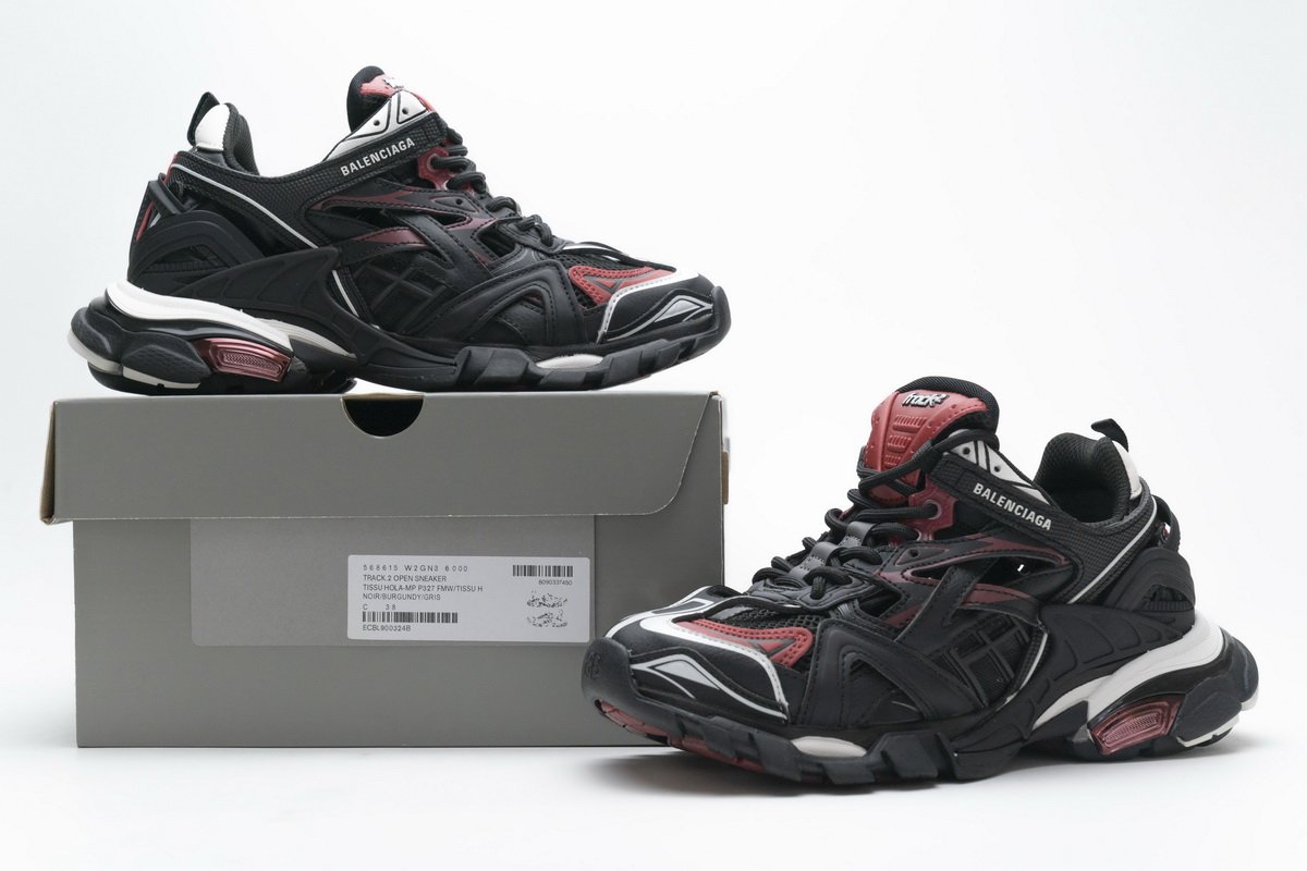 568615 W2GN3 6000 Blenciaga Track 2 Sneaker Burgundy