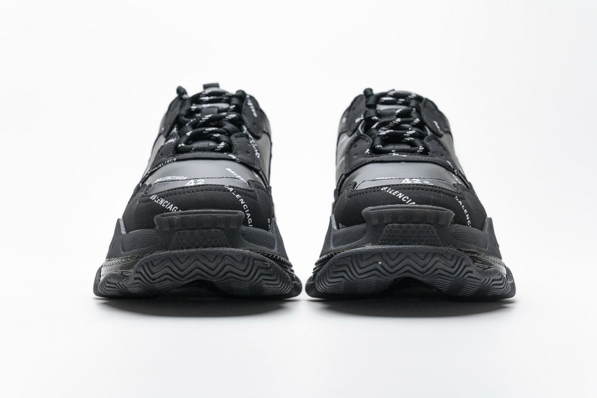 524039 w09e1 2021 Ba*len*cia*ga triple s letter black