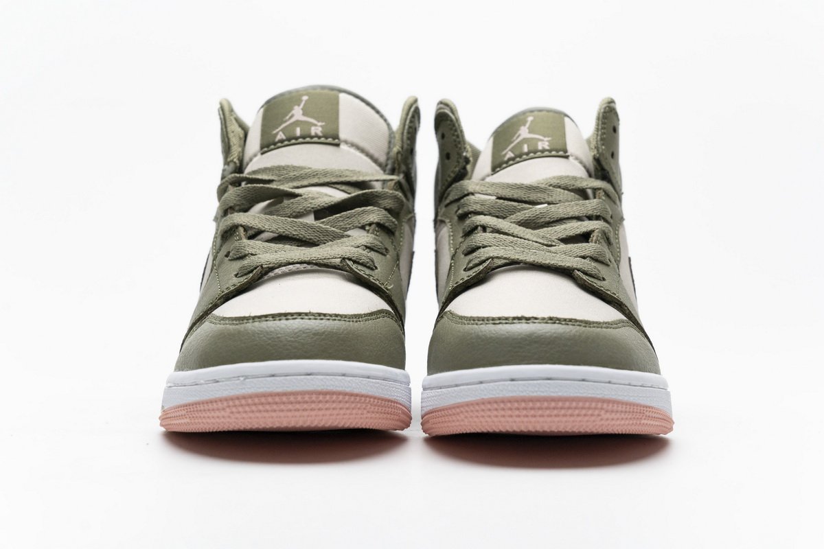 555112-225 Air Jordan 1 Mid GS Trooper Bleached Coral