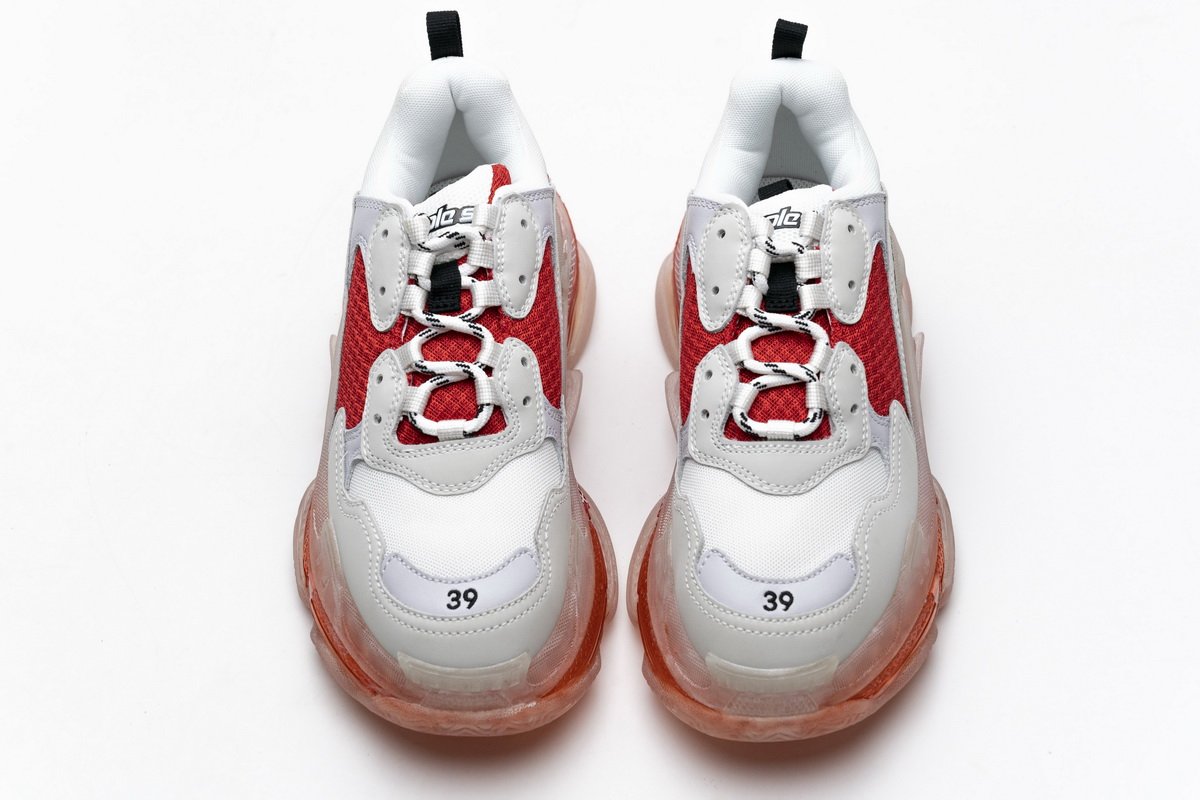 544351 w09e1 4552 Ba*len*cia*ga triple s white red