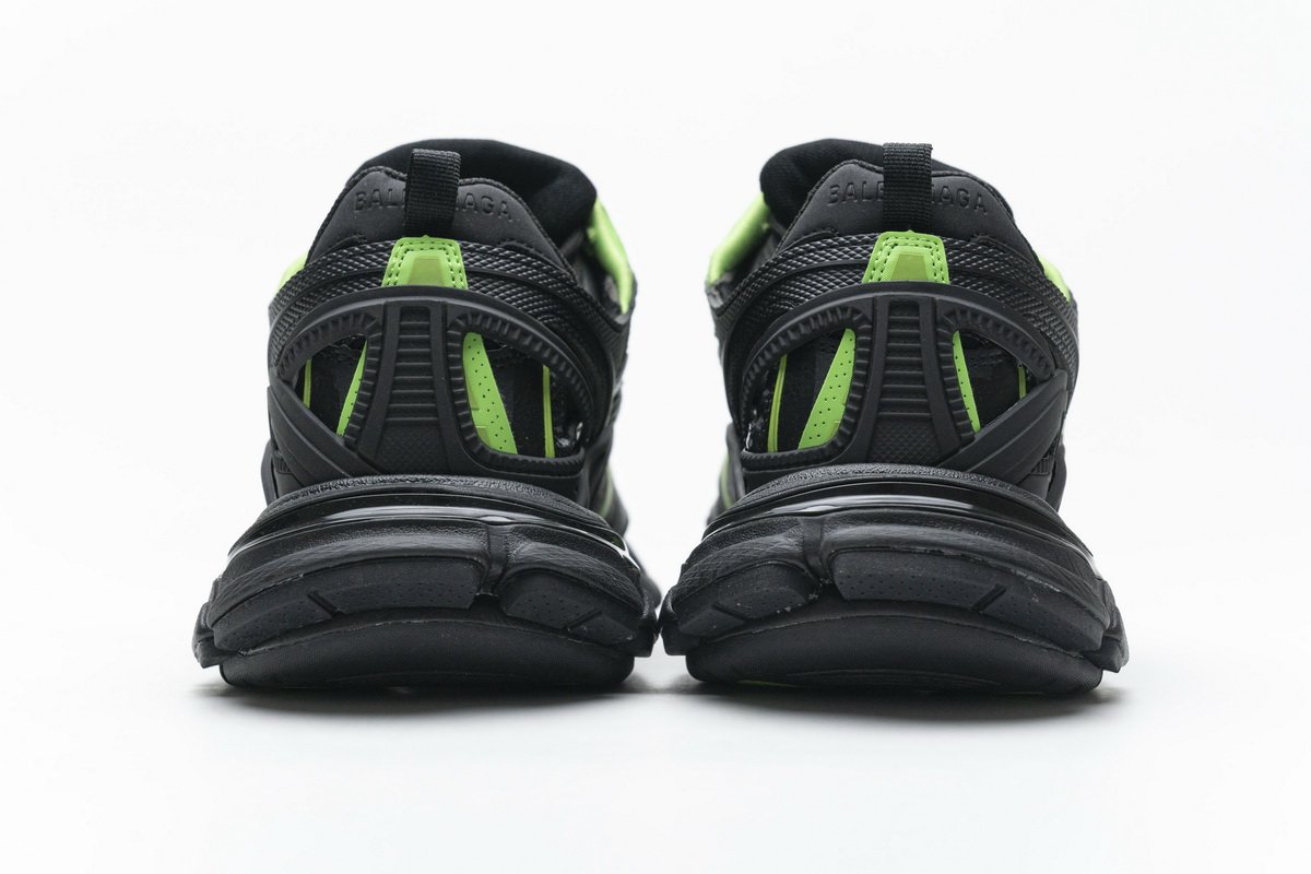 568615 W2GN1 1012 Blenciaga Track 2 Sneaker Black Green