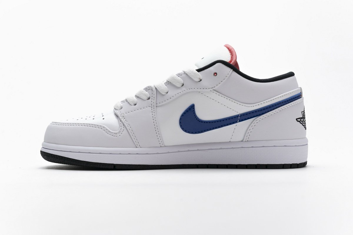 CW7009-100 Air Jordan 1 Low White Multi-Color