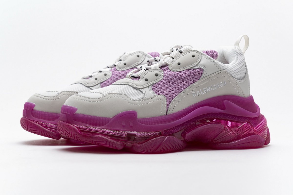544351 w09o1 2281 Ba*len*cia*ga triple s white pink
