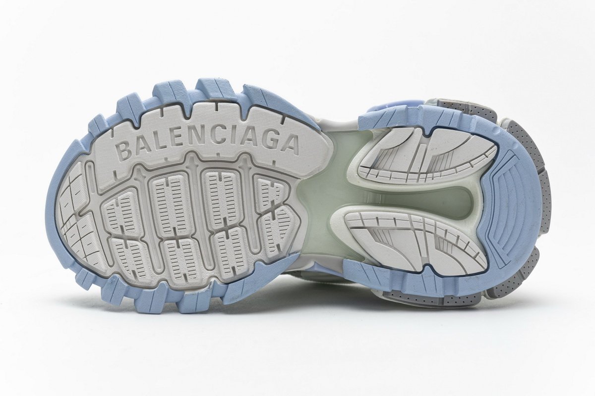 568615 W2GN3 9045 Blenciaga Track 2 Sneaker White Light Blue