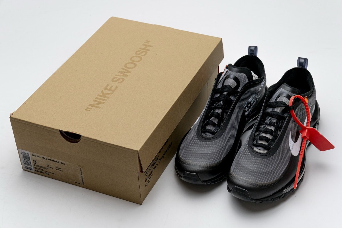 AJ4585-001 Off-White x Nike Air Max 97 All Black