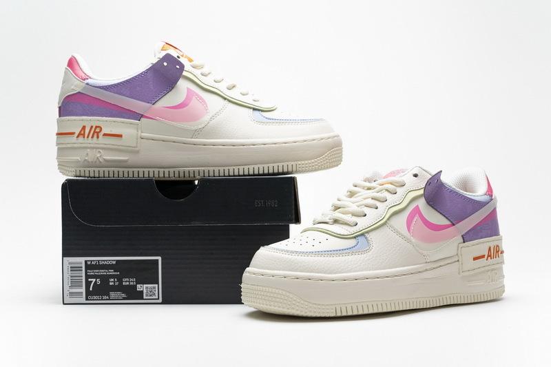 CU3012-164 Nike W Air Force 1 Shadow Pale Ivory Pink