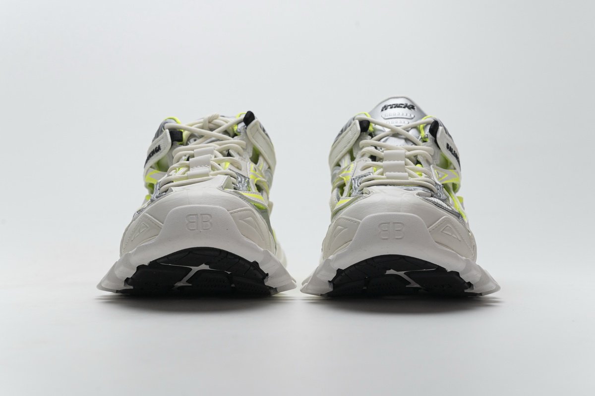 568515 W2ON3 9073 Blenciaga Track 2 Sneaker White Fluo Yellow
