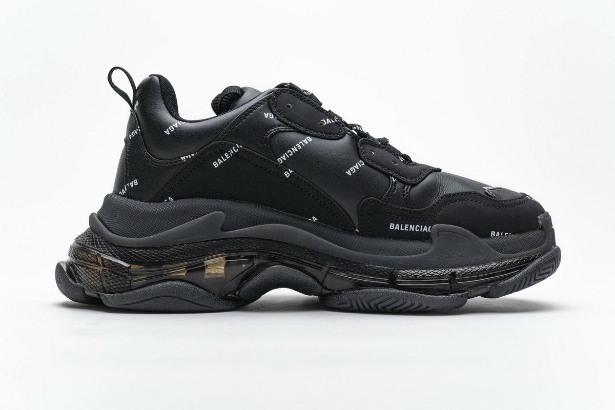 524039 w09e1 2021 Ba*len*cia*ga triple s letter black