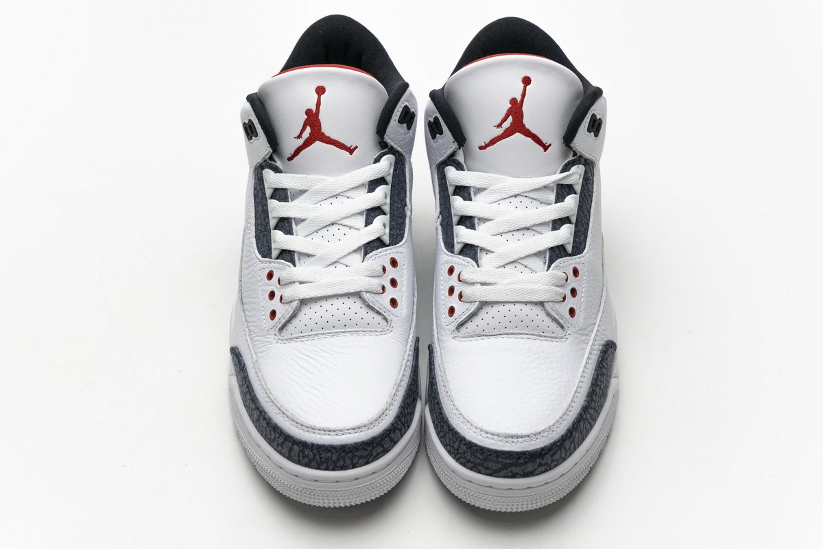 CZ6431-100 Air Jordan 3 Retro Fire Red Denim