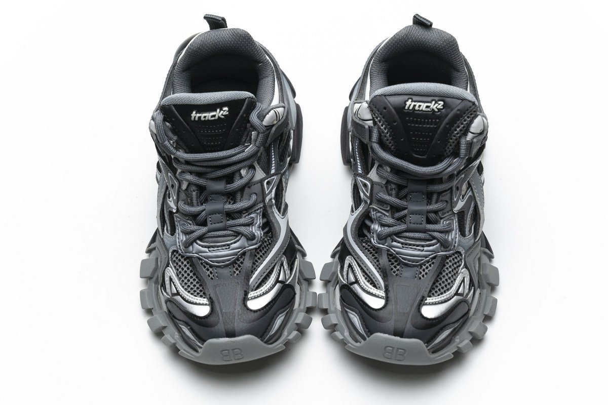 568615 W2GN3 1285 Blenciaga Track 2 Sneaker Charcoal