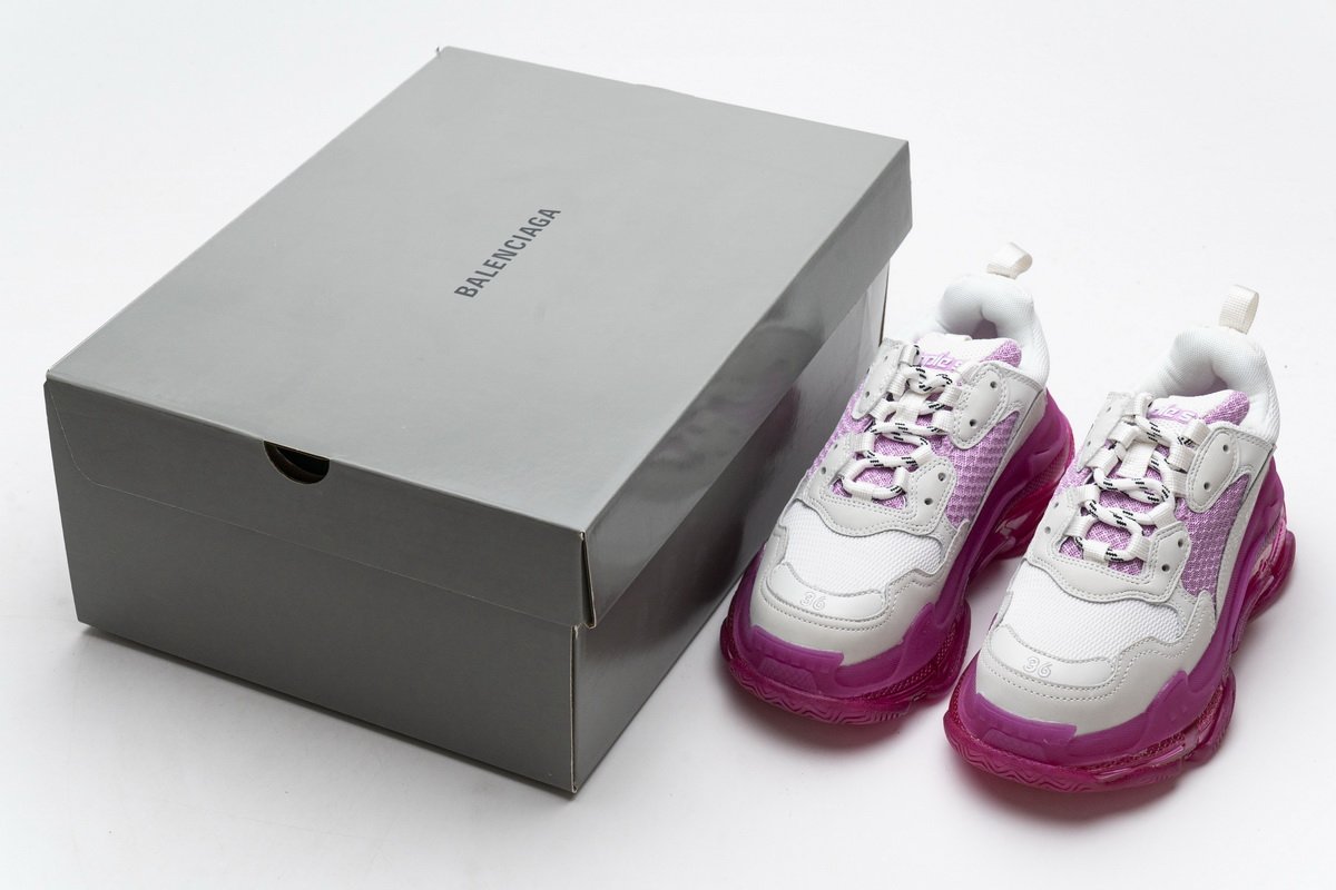 544351 w09o1 2281 Ba*len*cia*ga triple s white pink