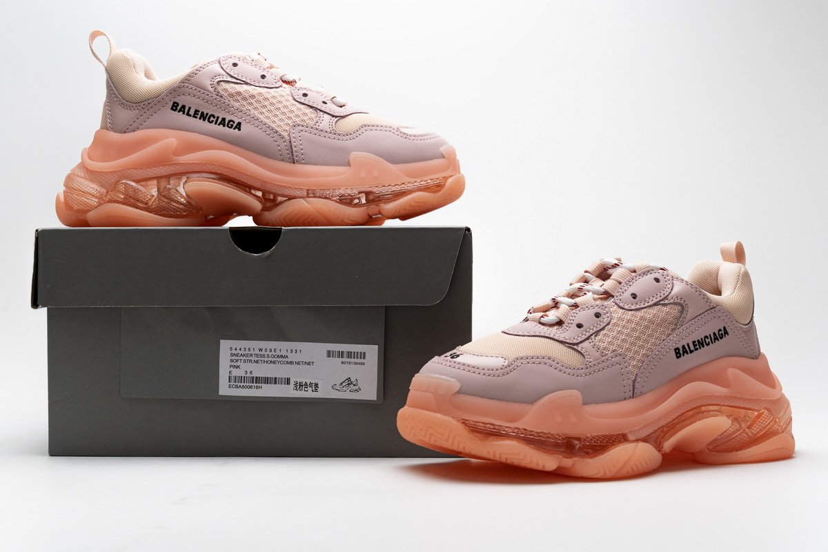 544351 w09e1 1331 Ba*len*cia*ga triple s pink