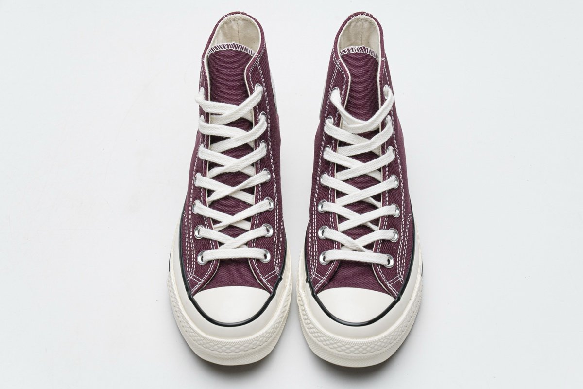 162051C Converse Chuck 70 HI Dark Burgundy Black Egret