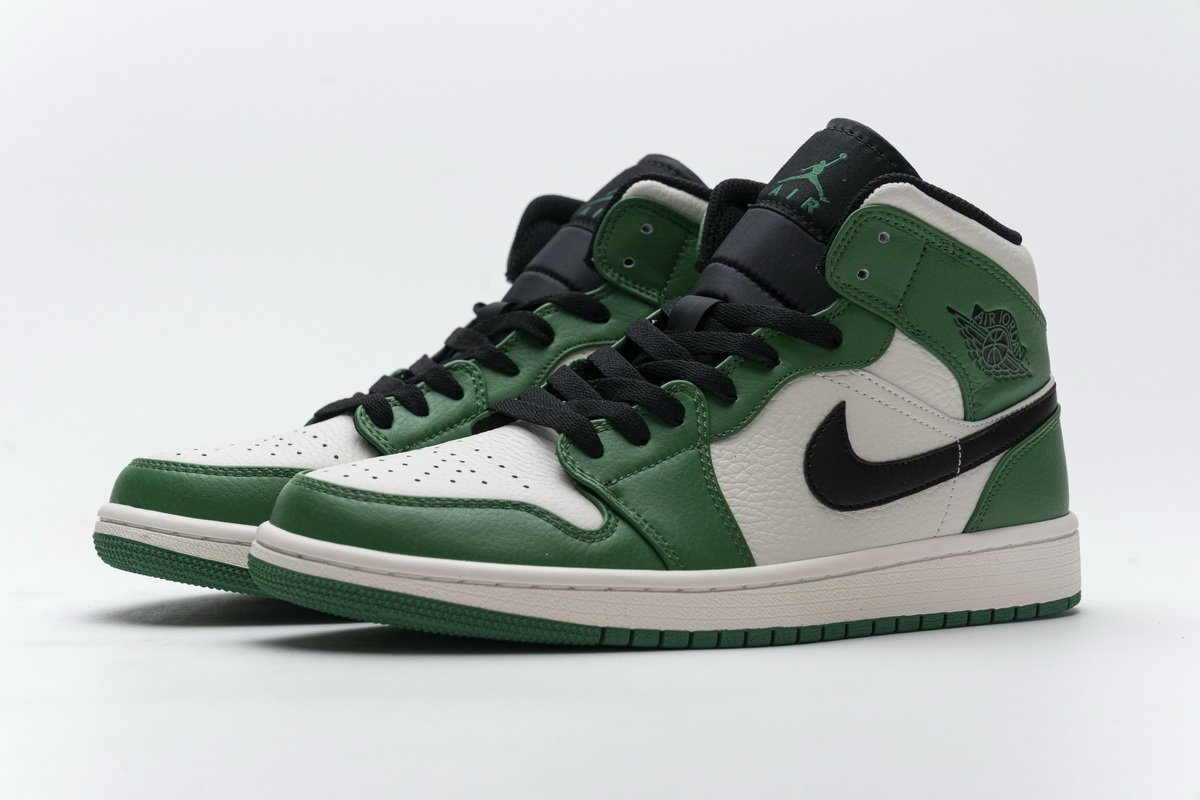 852542-301 Air Jordan 1 Mid Pine Green