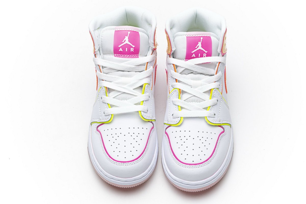 CV4611-100 Air Jordan 1 Mid GS “Edge Glow”