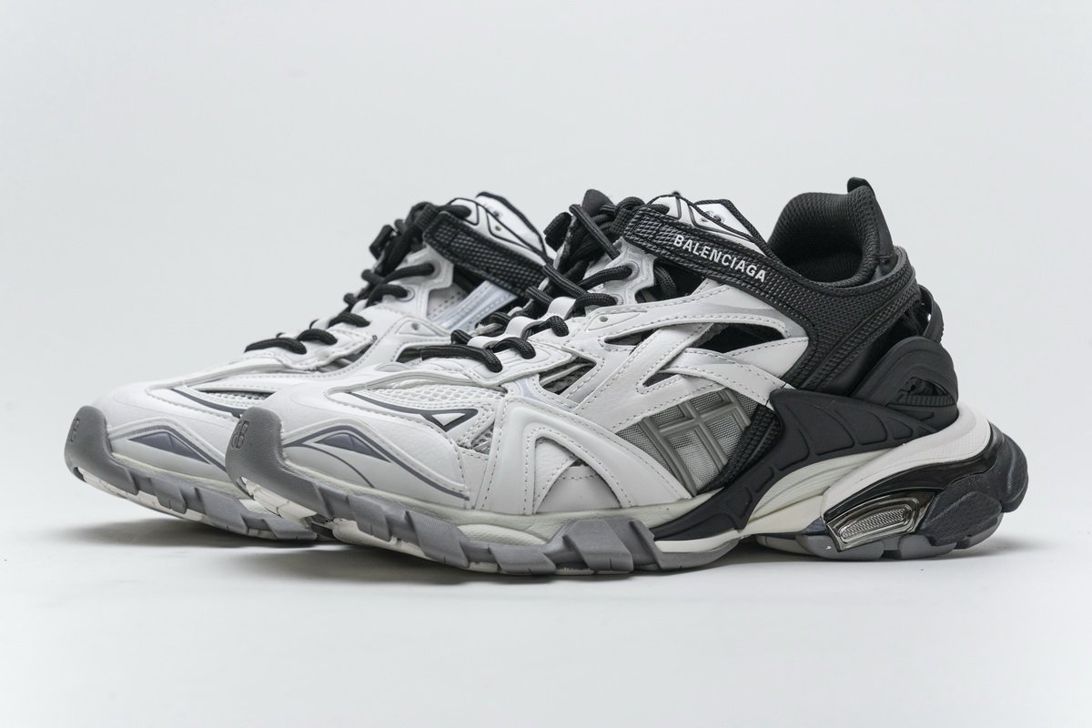 570391 W2GN3 1090 Blenciaga Track 2 Sneaker Black White