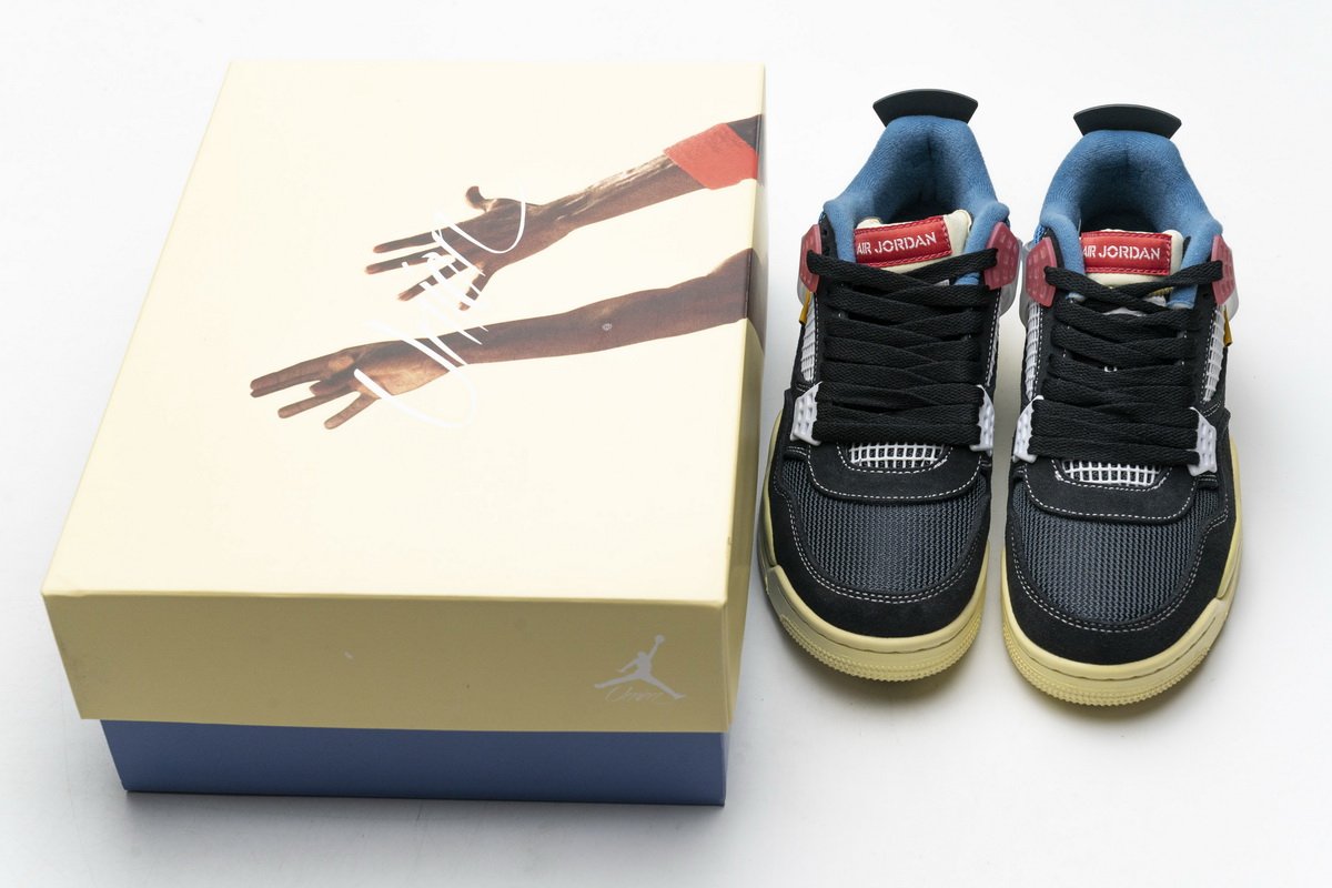 DC9533-001 Union LA x Air Jordan 4 Retro SP Off Noir Black