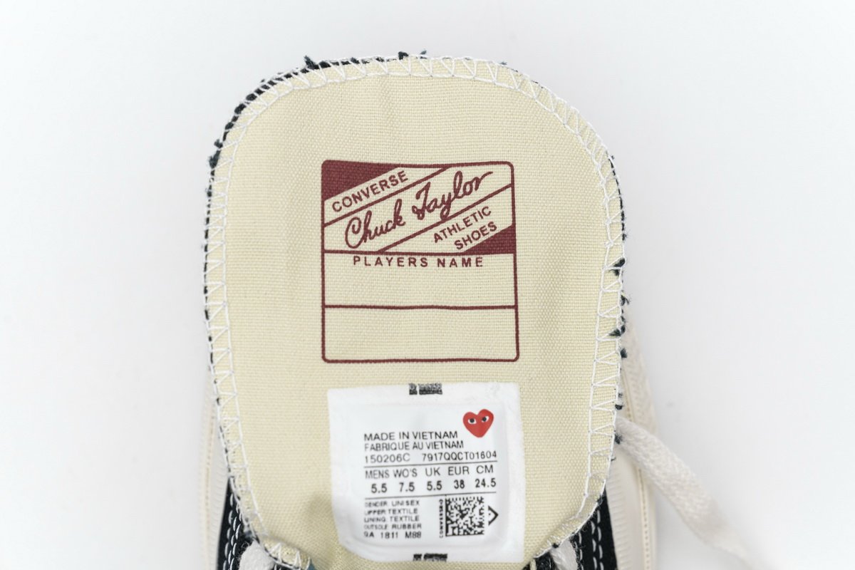 150206C CDG Play x Converse Chuck Taylor All Star 70 OX