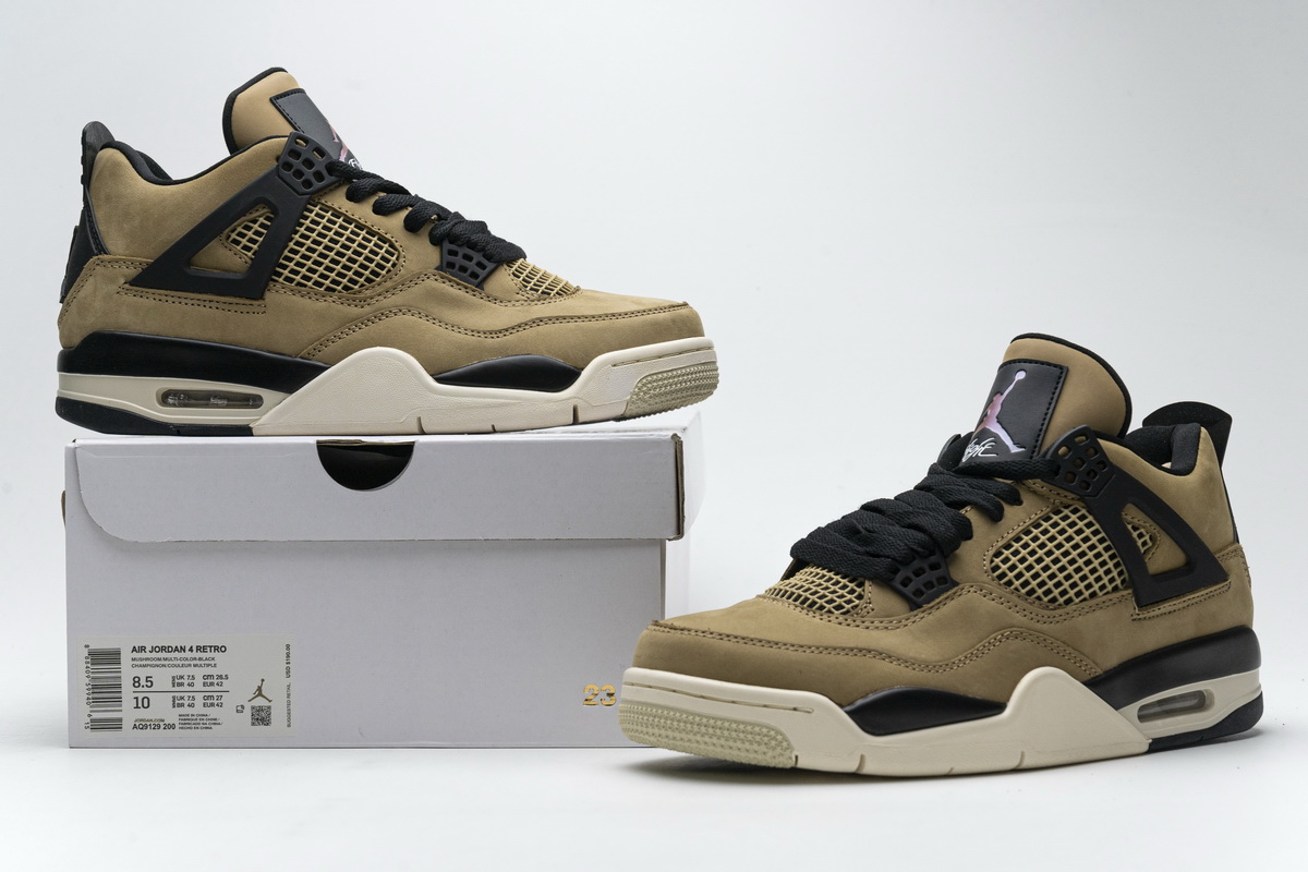 AQ9129-200 Air Jordan 4 Retro “Mushroom”